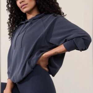 Seasoft Bubble Hem Hoodie Sweatshirt